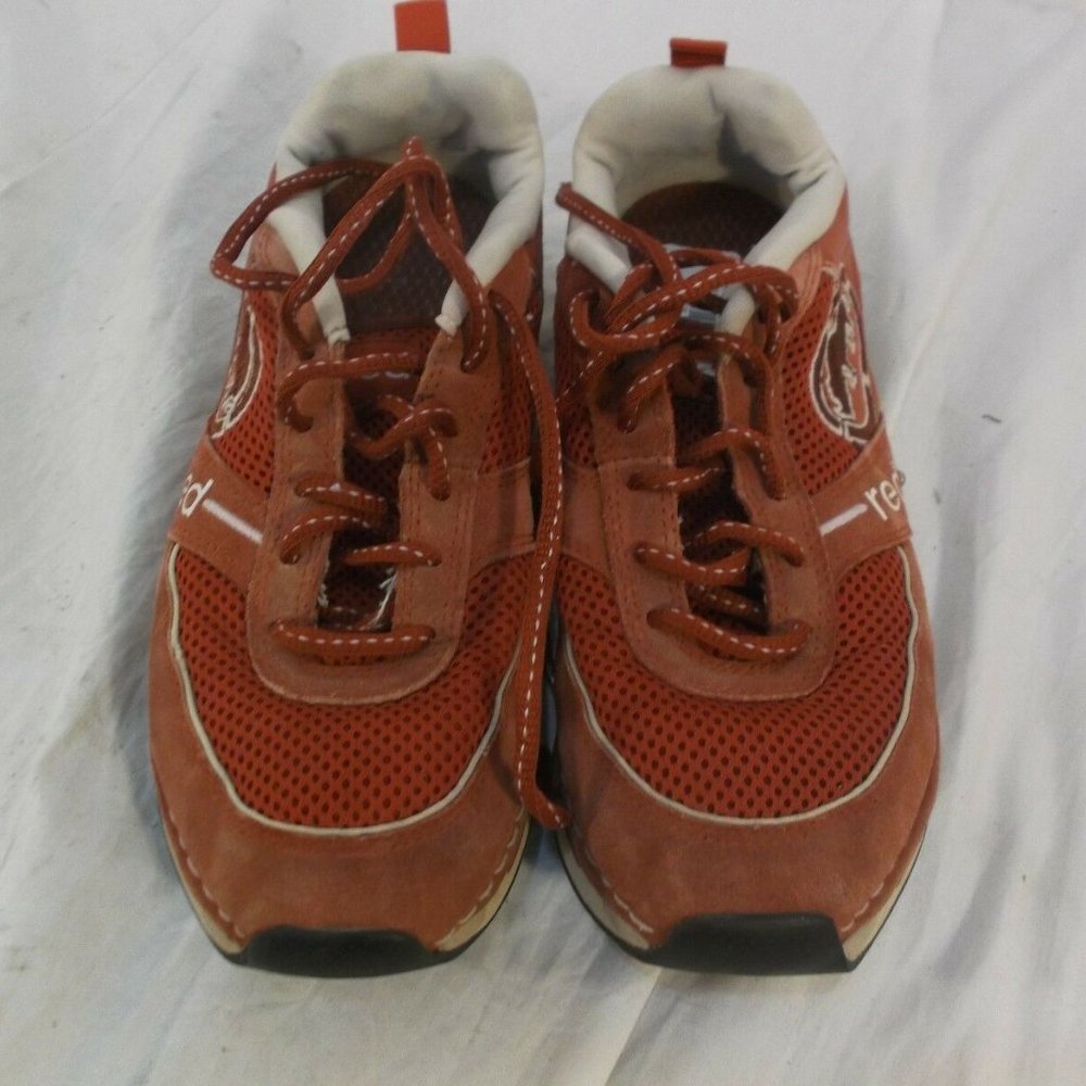 sz7.5 ECKO RED WOMEN'S SNEAKERS ATOMIX 26035 RED LEATHER/TEXTILE UPPER KD 140436